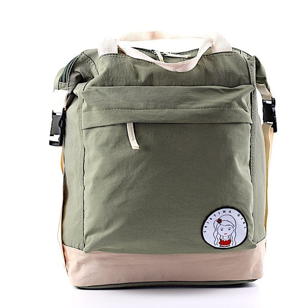 Khaki Green backpack 