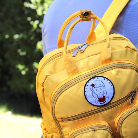 Yellow backpack