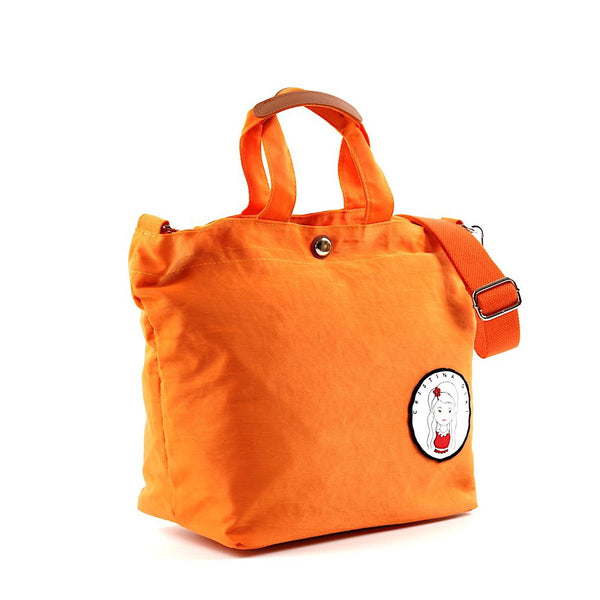 Orange colour grab bag