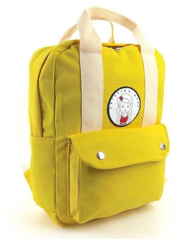 Yellow mini backpack by Cristina Girl