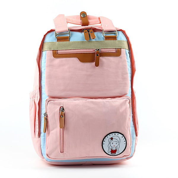 Pink backpack