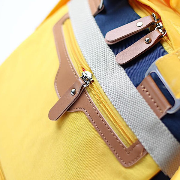 Yellow women's backpack