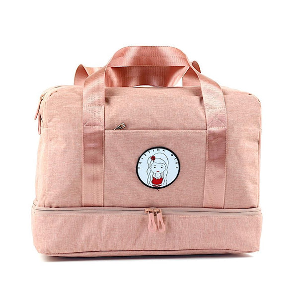 Pink colour gym bag