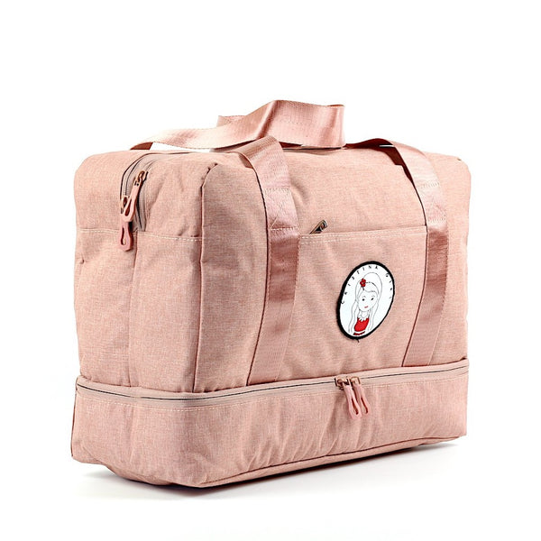 Pink colour gym bag