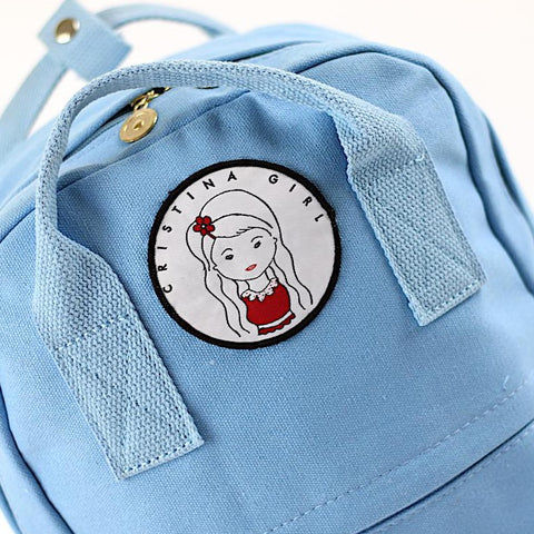 Light Blue womens backpack
