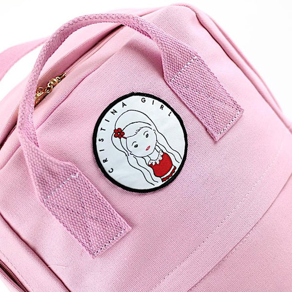 Pink womens backpack