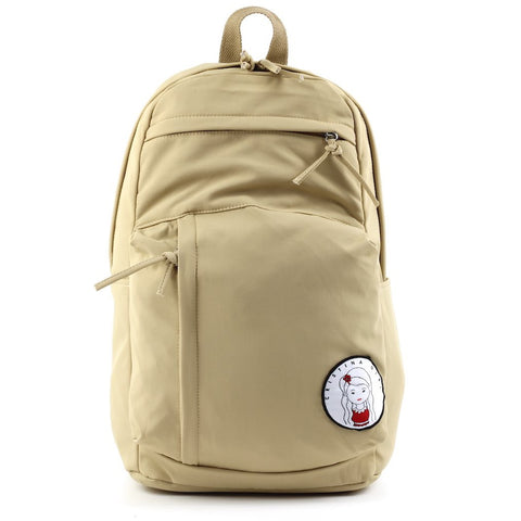 Camel colour backpack for women