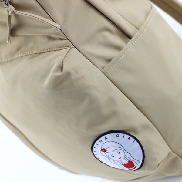 Camel colour backpack for women