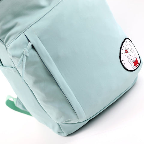 Light blue colour backpack for women