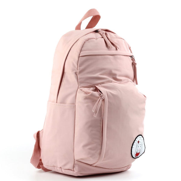 Pink colour backpack for women
