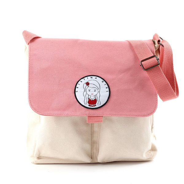 Two tone cross body bag