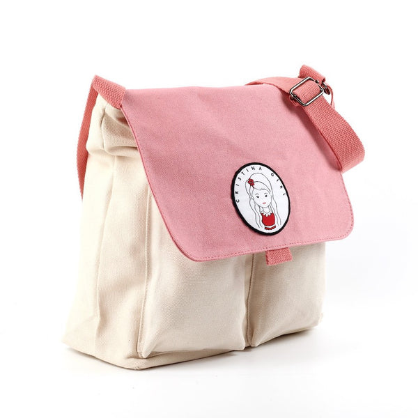 Two tone cross body bag