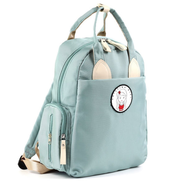 Light green backpack for women
