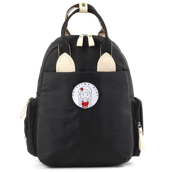 Black backpack for women