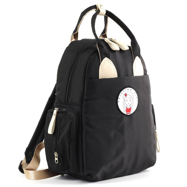 Black backpack for women