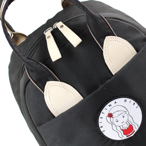 Black backpack for women