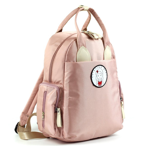 Pink backpack for women